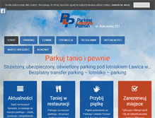 Tablet Screenshot of parkinglotniskopoznan.pl